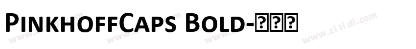 PinkhoffCaps Bold字体转换